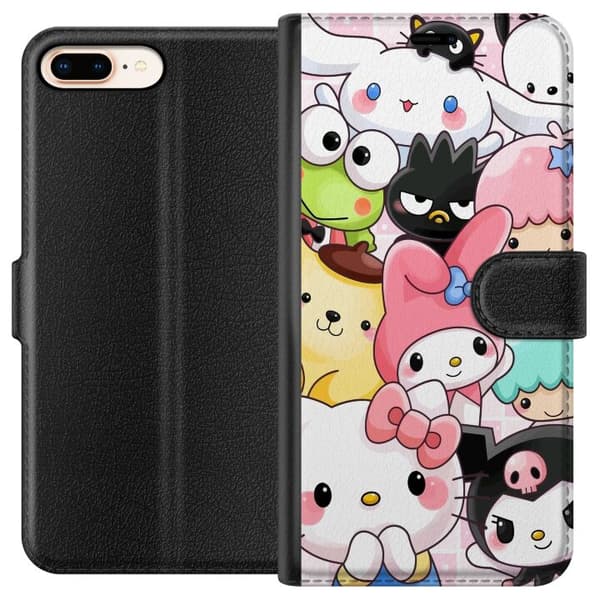 Apple iPhone 8 Plus Tegnebogsetui Kawaii Sanrio Crew