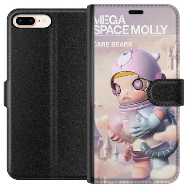 Apple iPhone 8 Plus Tegnebogsetui Mega Space Molly Care Bears Series - Share Bear Edition