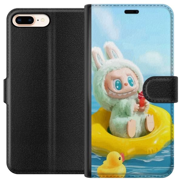 Apple iPhone 8 Plus Plånboksfodral Labubu Macaron Series