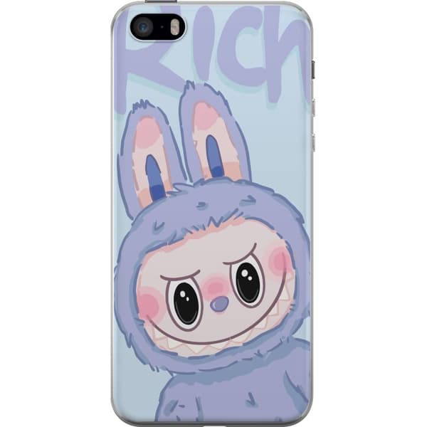 Apple iPhone SE (2016) Gennemsigtig cover Blå Kanin Labubu
