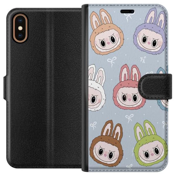 Apple iPhone XS Lommeboketui Pastel Labubu