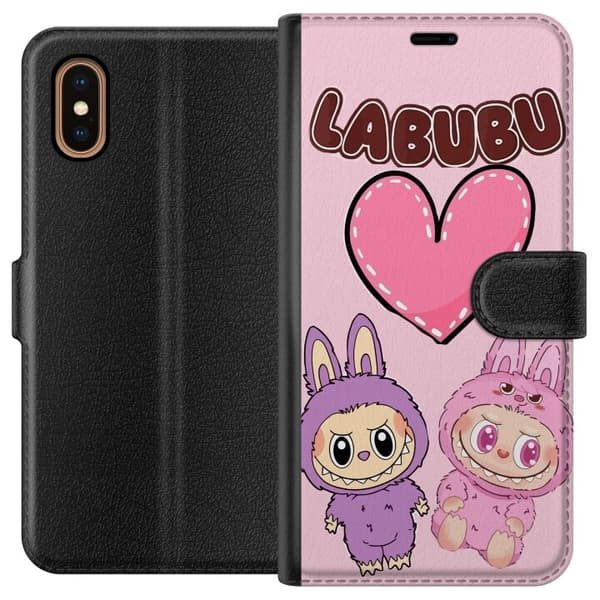 Apple iPhone XS Max Lommeboketui Labubu Pink Monster