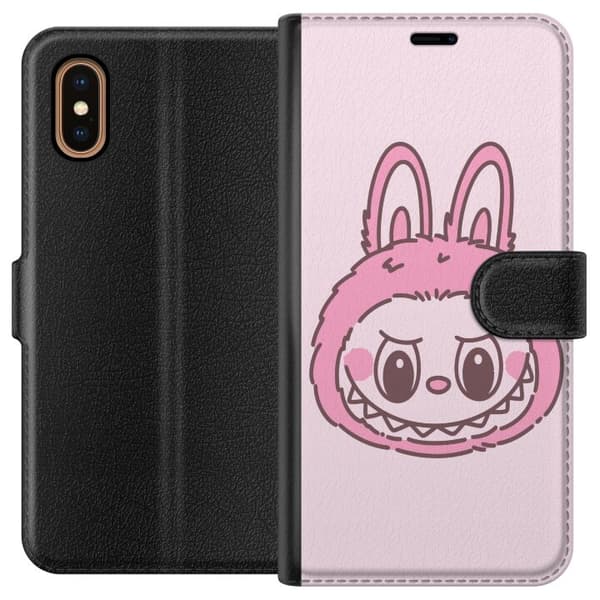 Apple iPhone XS Max Tegnebogsetui Labubu Dyrekreds Bunny Udgave