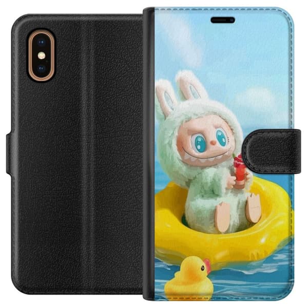 Apple iPhone XS Max Tegnebogsetui Labubu Macaron-serie