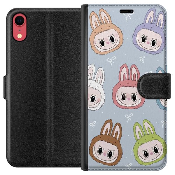 Apple iPhone XR Tegnebogsetui Pastel Labubu