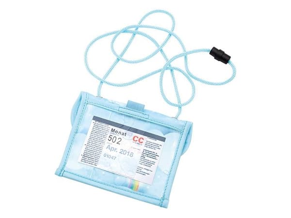 Wedo 2413003, Lommebok, Blå, Polyester, Bilde, Nakkestropp, 140 mm