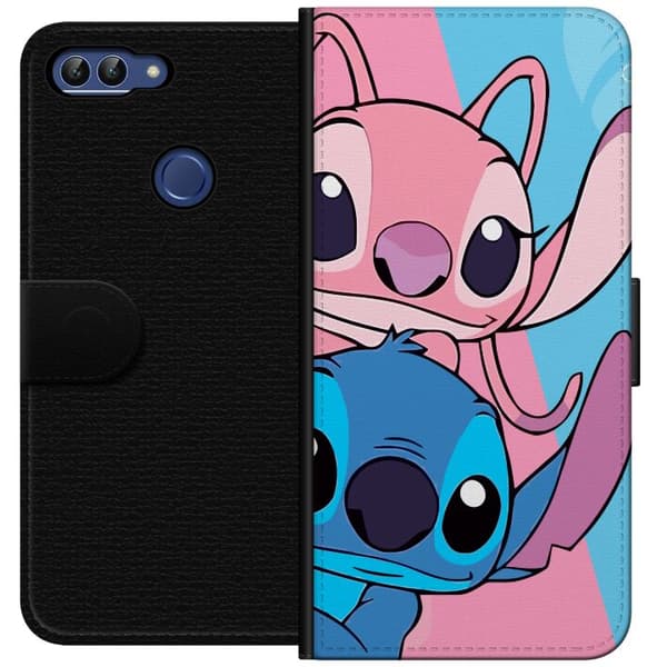 Huawei P smart Tegnebogsetui Stitch & Angel