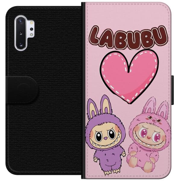 Samsung Galaxy Note10+ Tegnebogsetui Labubu Pink Monster