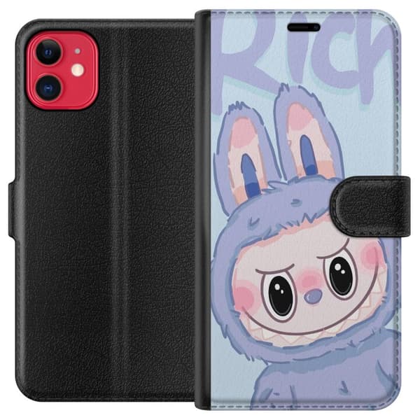 Apple iPhone 11 Lommeboketui Blå Kanin Labubu