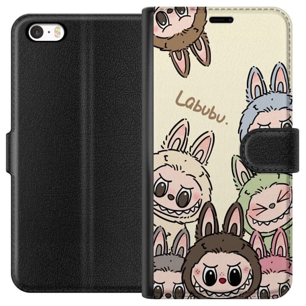 Apple iPhone SE (2016) Lompakkokotelo Labubu Pastel Collection