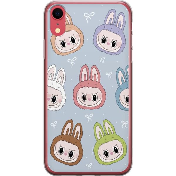 Apple iPhone XR Gennemsigtig cover Pastel Labubu