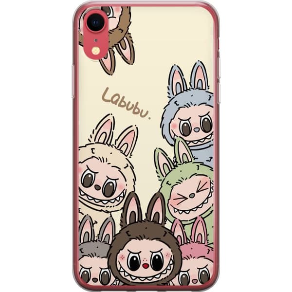Apple iPhone XR Genomskinligt Skal Labubu Pastel Collection