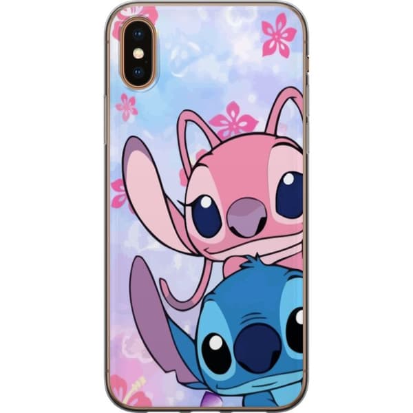 Apple iPhone XS Genomskinligt Skal Stitch & Angel