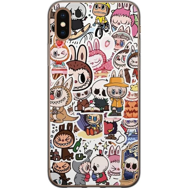 Apple iPhone XS Gjennomsiktig deksel Labubu All-Stars – POP MART Spesial