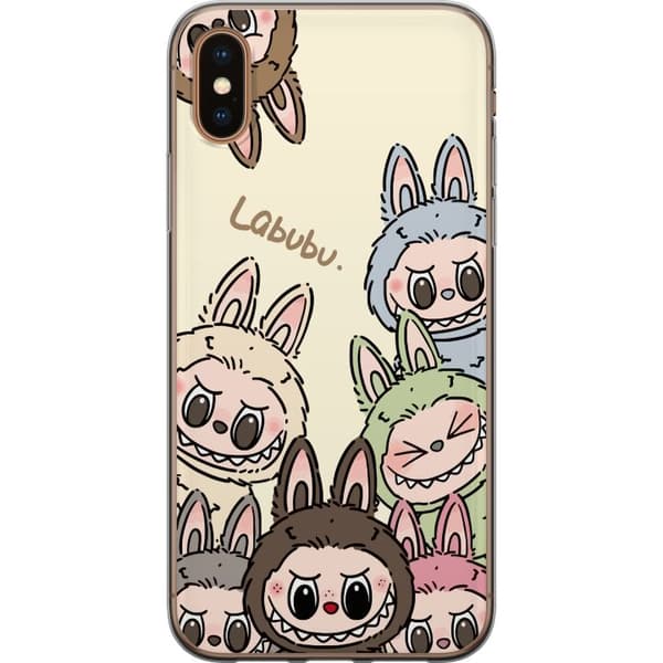 Apple iPhone XS Gjennomsiktig deksel Labubu Pastel Collection