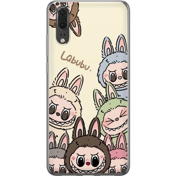 Huawei P20 Läpinäkyvä kuori Labubu Pastel Collection