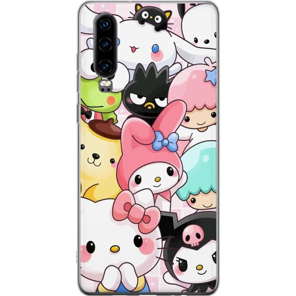 Huawei P30 Läpinäkyvä kuori Kawaii Sanrio Crew