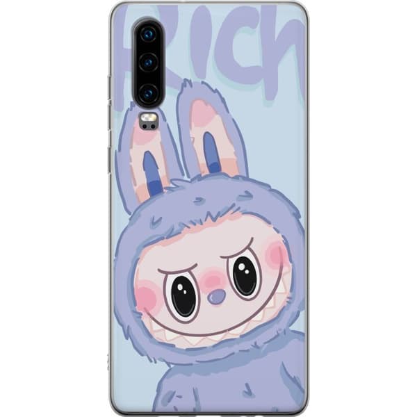 Huawei P30 Läpinäkyvä kuori Sininen Jänis Labubu