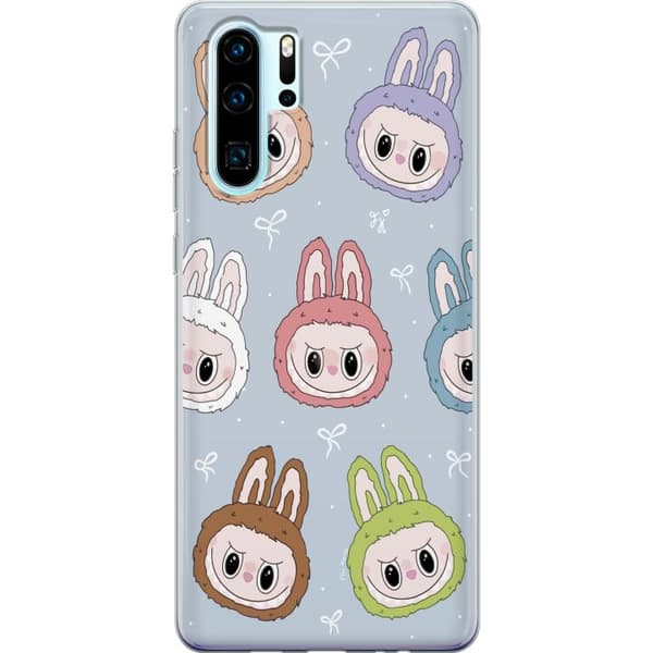 Huawei P30 Pro Gennemsigtig cover Pastel Labubu