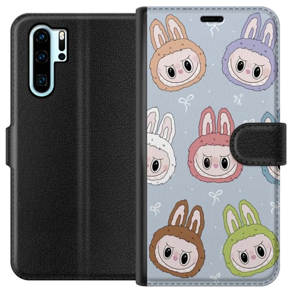 Huawei P30 Pro Tegnebogsetui Pastel Labubu