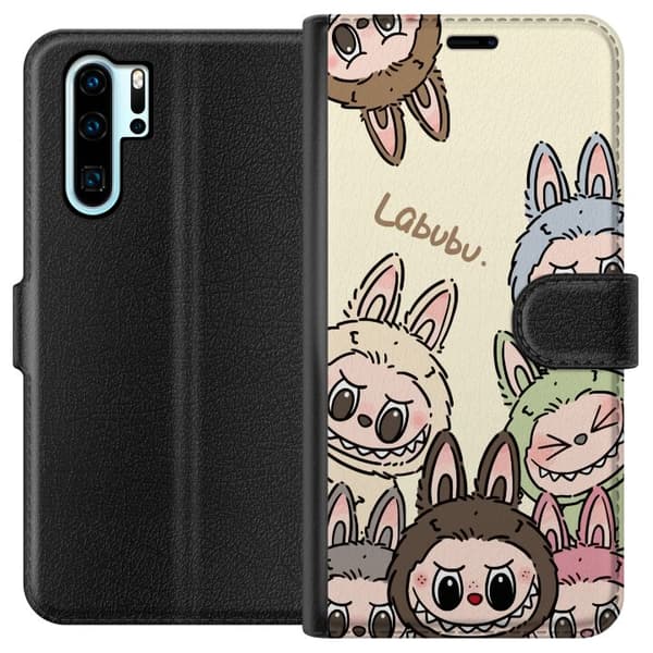 Huawei P30 Pro Tegnebogsetui Labubu Pastel Collection