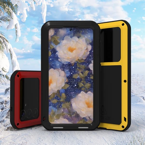 Samsung Galaxy S25 Case Panserbeskyttelse Case Shell + hærdet glas