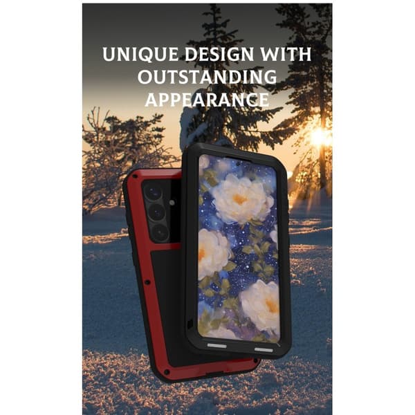 Samsung Galaxy S25 Case Panserbeskyttelse Case Shell + hærdet glas