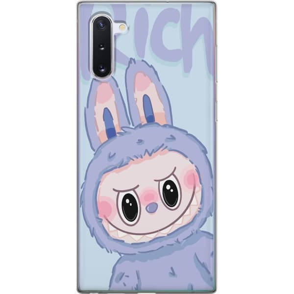 Samsung Galaxy Note10 Läpinäkyvä kuori Sininen Jänis Labubu