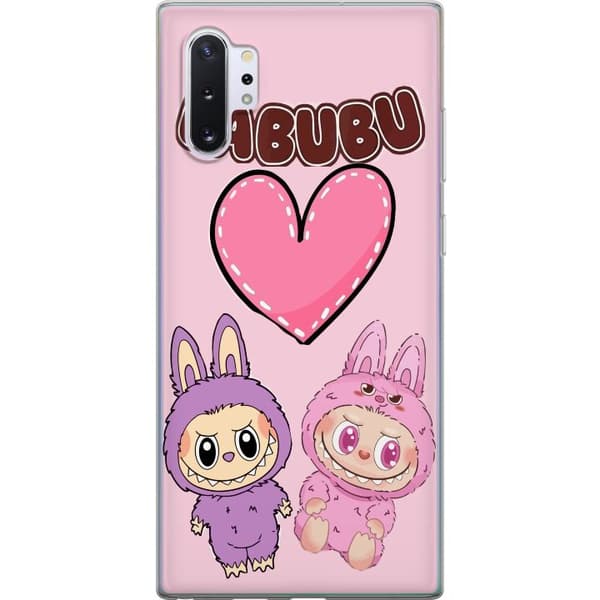 Samsung Galaxy Note10+ Läpinäkyvä kuori Labubu Pink Monster