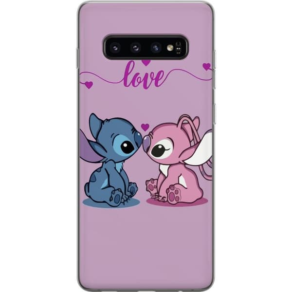 Samsung Galaxy S10 Gjennomsiktig deksel Lilo & Stitch – Angel Edition
