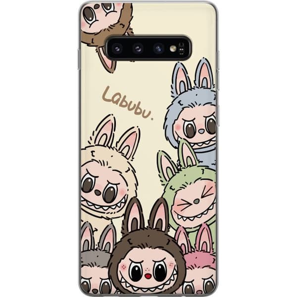 Samsung Galaxy S10 Läpinäkyvä kuori Labubu Pastel Collection