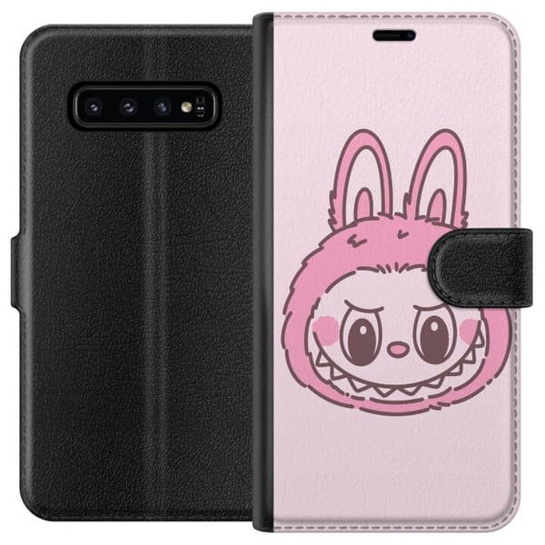 Samsung Galaxy S10 Lommeboketui Labubu Dyrekretsbunnyutgave