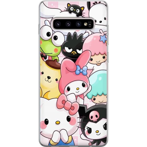 Samsung Galaxy S10+ Genomskinligt Skal Kawaii Sanrio Crew