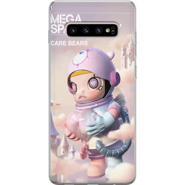 Samsung Galaxy S10+ Genomskinligt Skal Mega Space Molly Care Bears Series - Share Bear Edition