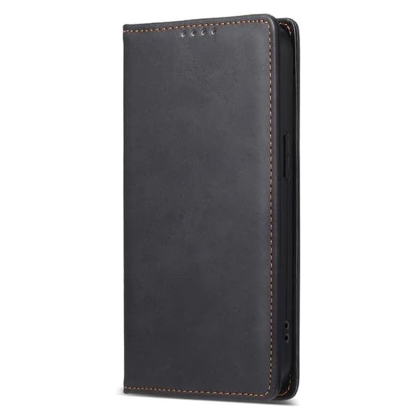 Til iPhone 16e cover magnetisk lukning fliptelefoncover - Sort