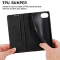 Miniatyrbillede 4 af 8: Til iPhone 16e cover magnetisk lukning fliptelefoncover - Sort