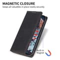 Miniatyrbillede 5 af 8: Til iPhone 16e cover magnetisk lukning fliptelefoncover - Sort
