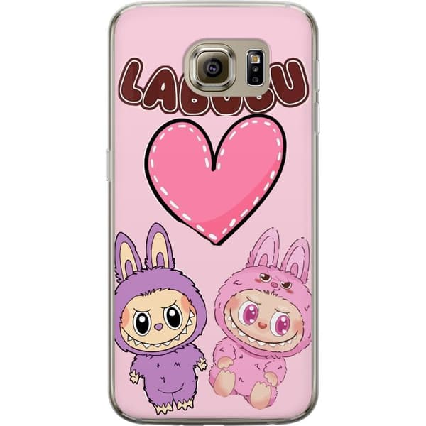 Samsung Galaxy S6 Genomskinligt Skal Labubu Pink Monster