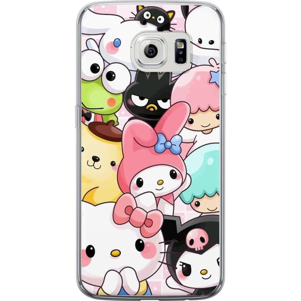 Samsung Galaxy S6 edge Genomskinligt Skal Kawaii Sanrio Crew