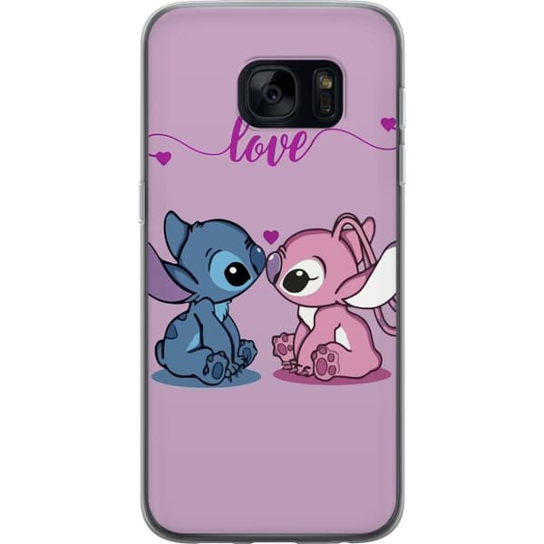 Samsung Galaxy S7 Gjennomsiktig deksel Lilo & Stitch – Angel Edition