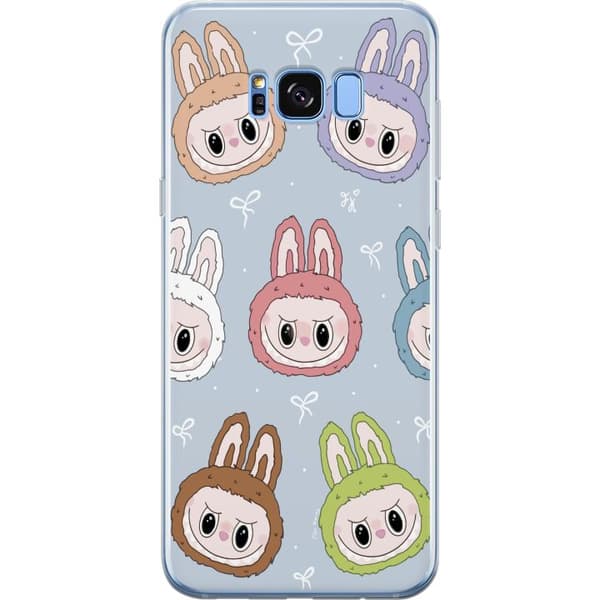 Samsung Galaxy S8+ Gjennomsiktig deksel Pastel Labubu