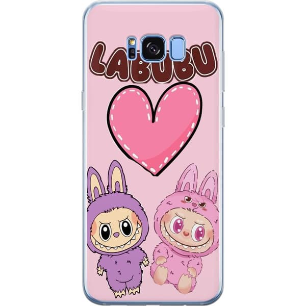 Samsung Galaxy S8+ Gjennomsiktig deksel Labubu Pink Monster