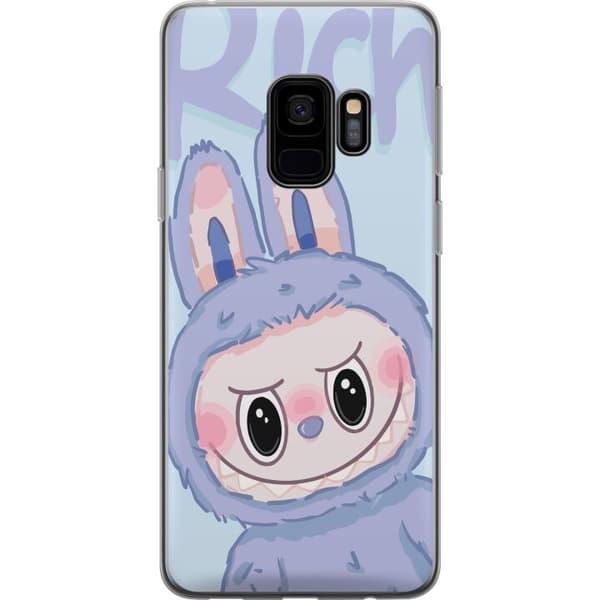 Samsung Galaxy S9 Gennemsigtig cover Blå Kanin Labubu