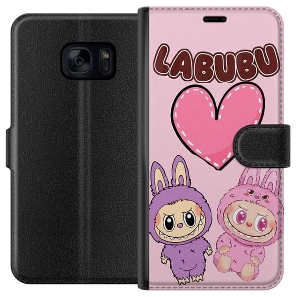 Samsung Galaxy S7 Lommeboketui Labubu Pink Monster