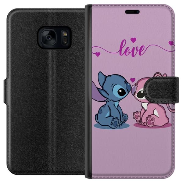 Samsung Galaxy S7 Lommeboketui Lilo & Stitch – Angel Edition