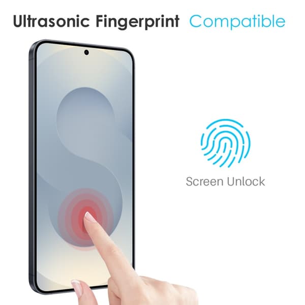 NORTHJO För Samsung Galaxy S25 Edge TPU Skal + Härdat Glas + Lins Skydd