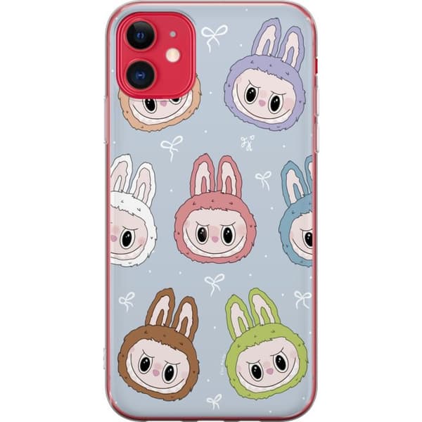 Apple iPhone 11 Genomskinligt Skal Pastel Labubu