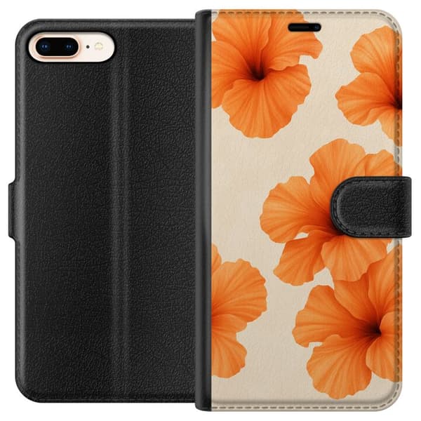Apple iPhone 7 Plus Lompakkokotelo Papaya Punch