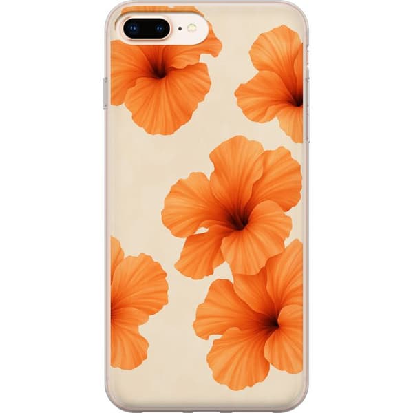 Apple iPhone 8 Plus Gjennomsiktig deksel Papaya Punch