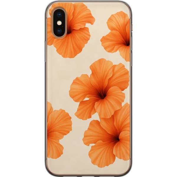 Apple iPhone XS Gjennomsiktig deksel Papaya Punch